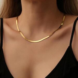 18K gold-plated rope necklace