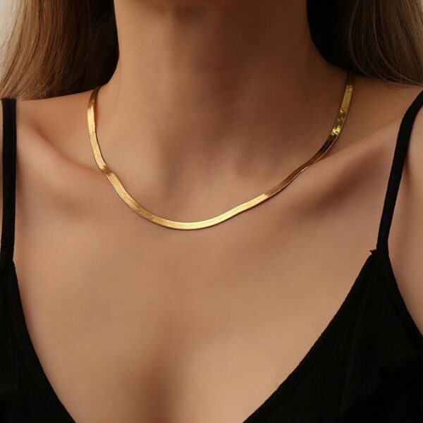 18K gold-plated rope necklace