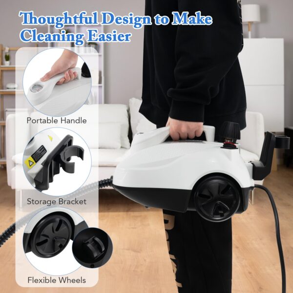 2025 Multipurpose Steam Cleaner, 1800W Portable Household Steamer with 15 Accessories - Image 5
