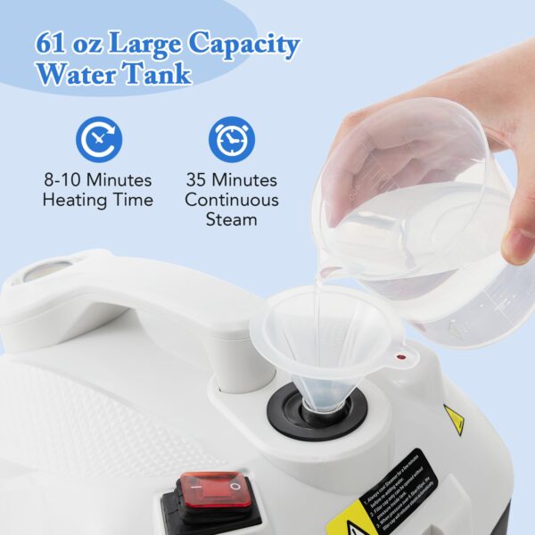 2025 Multipurpose Steam Cleaner, 1800W Portable Household Steamer with 15 Accessories - Image 3