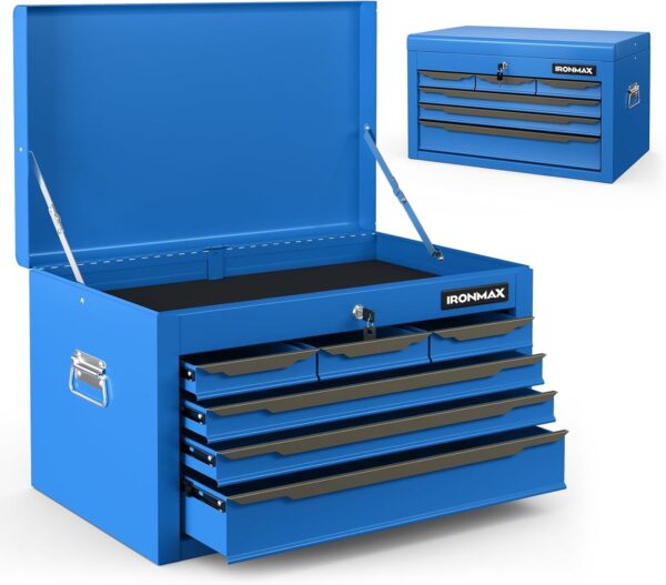 2025 Steel Tool Box, 24” Tool Chest Case with 6 Drawers, Top Storage, Automatic Lock - Image 15
